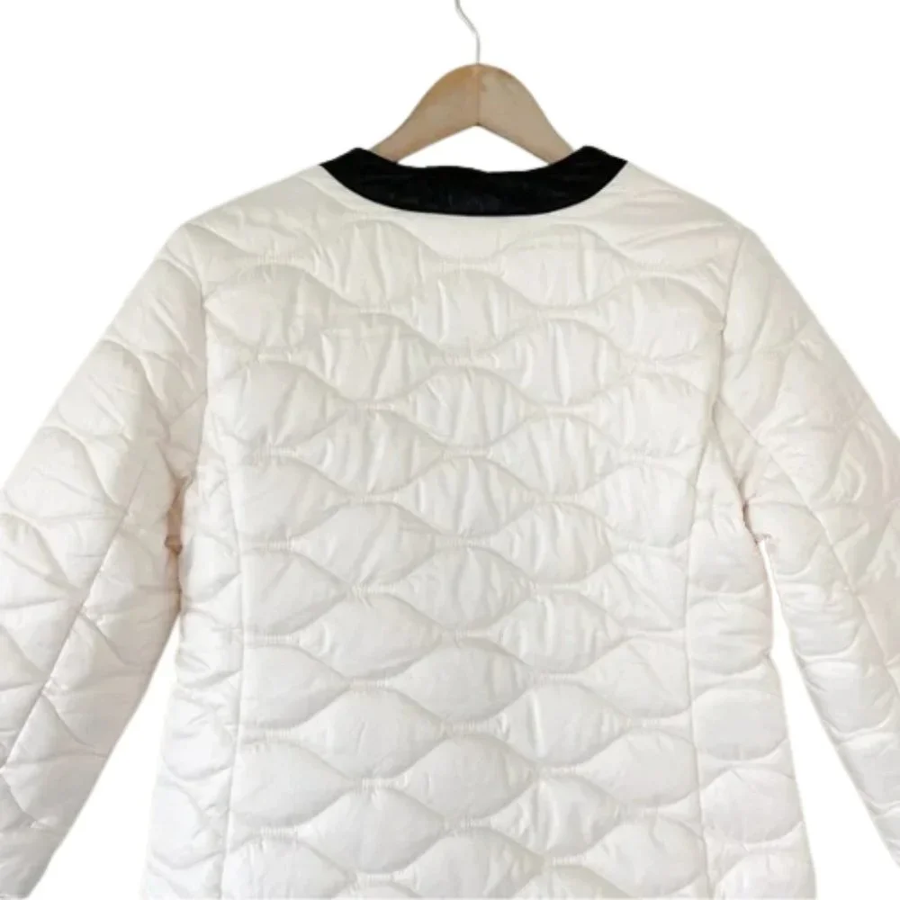 Kate Spade New York Framed Quilted with Pearl Snaps Jacket
